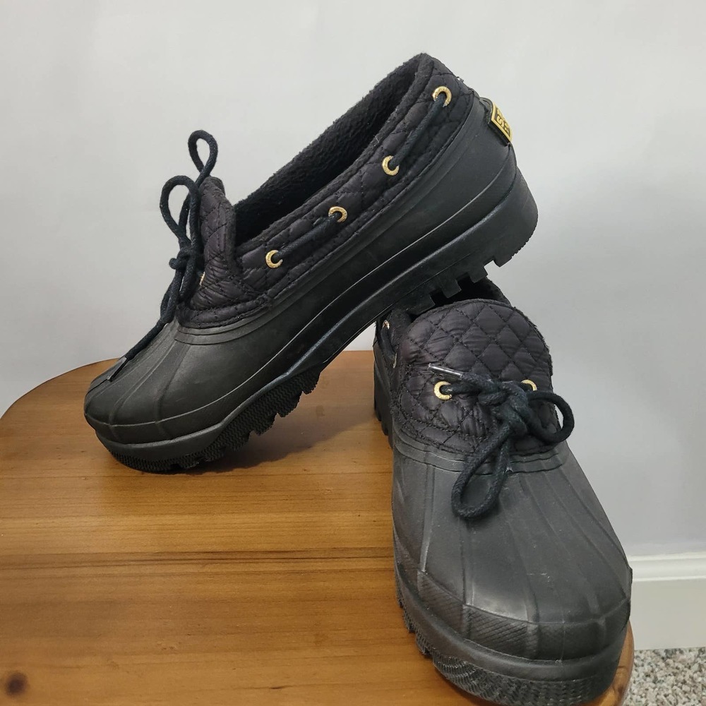 Sperry Top-Sider Black Rubber Duckling Women's Boot (STS95272) - Size 9.5